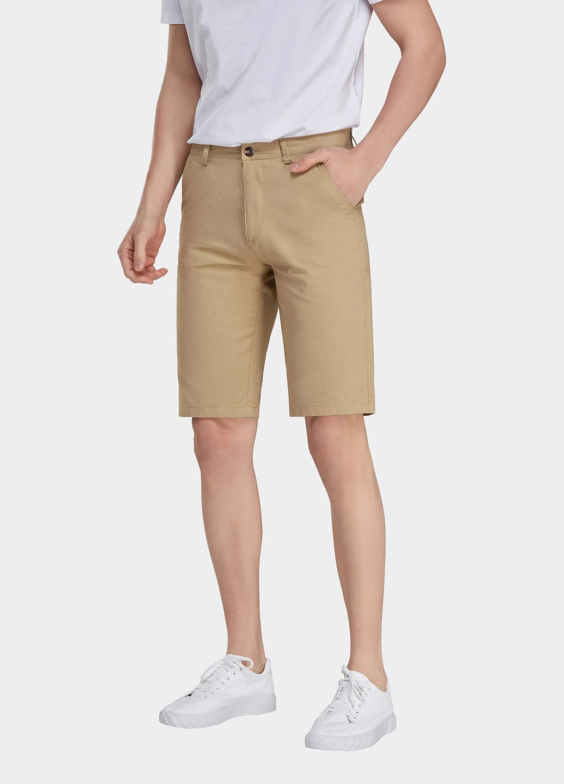 1PA1 Men's Chino Casual Shorts 100% Cotton Shorts