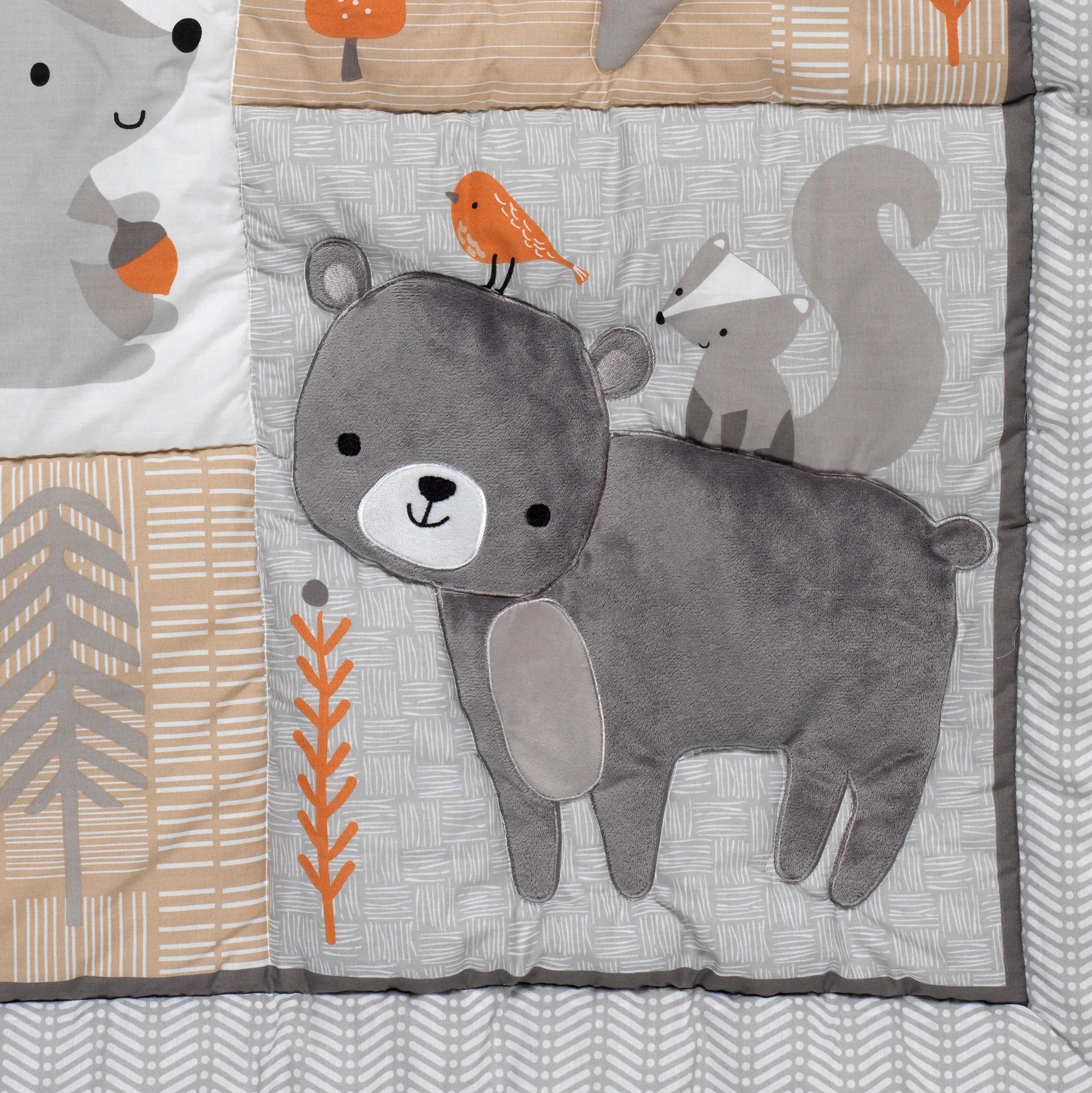 Acorn 3-Piece Crib Bedding Set