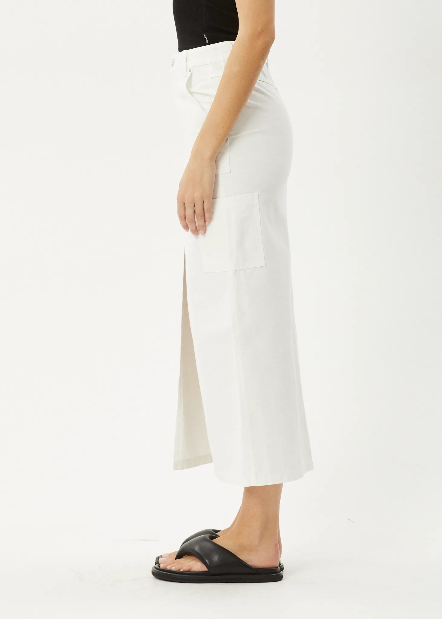 AFENDS Womens Lexi - Maxi Skirt - Off White