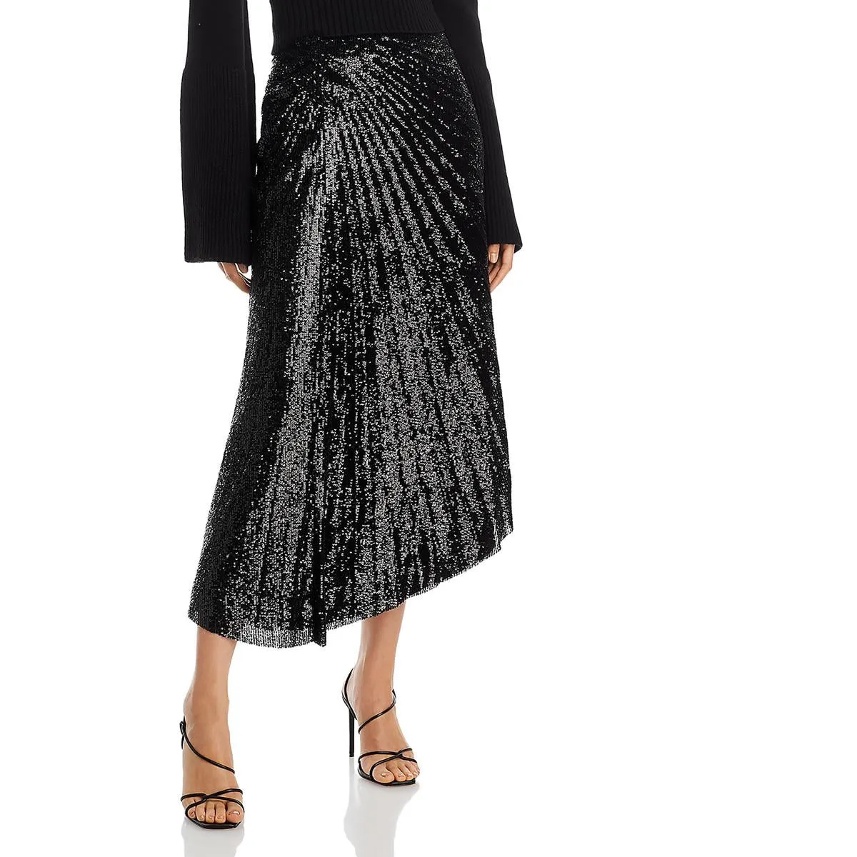 A.L.C. Womens Tori Sequin Long Midi Skirt