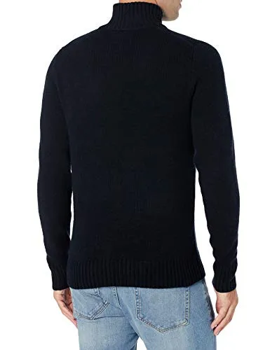 Amazon Essentials Men's Long-Sleeve Soft Touch Turtleneck Sweater, Black, X-Small