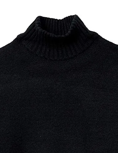 Amazon Essentials Men's Long-Sleeve Soft Touch Turtleneck Sweater, Black, X-Small