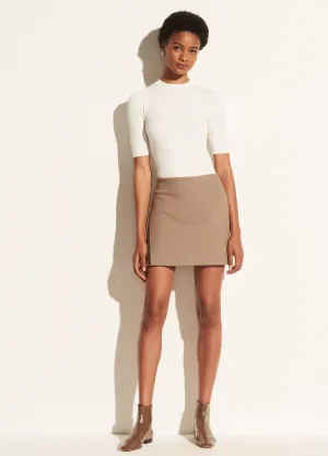 Asymmetric Paneled Skirt in Birch