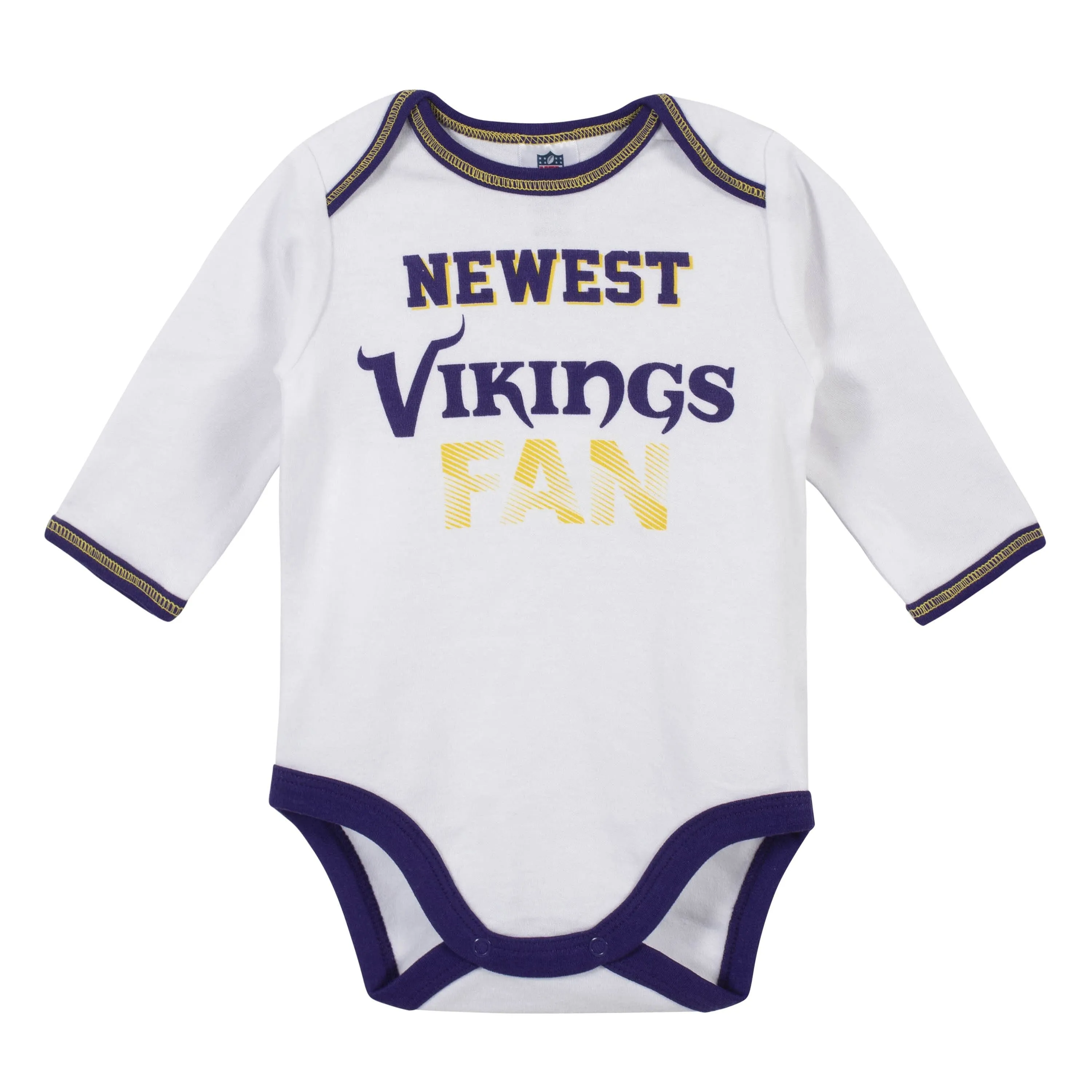 Baby Boys Minnesota Vikings 3-Piece Bodysuit, Pant and Cap Set