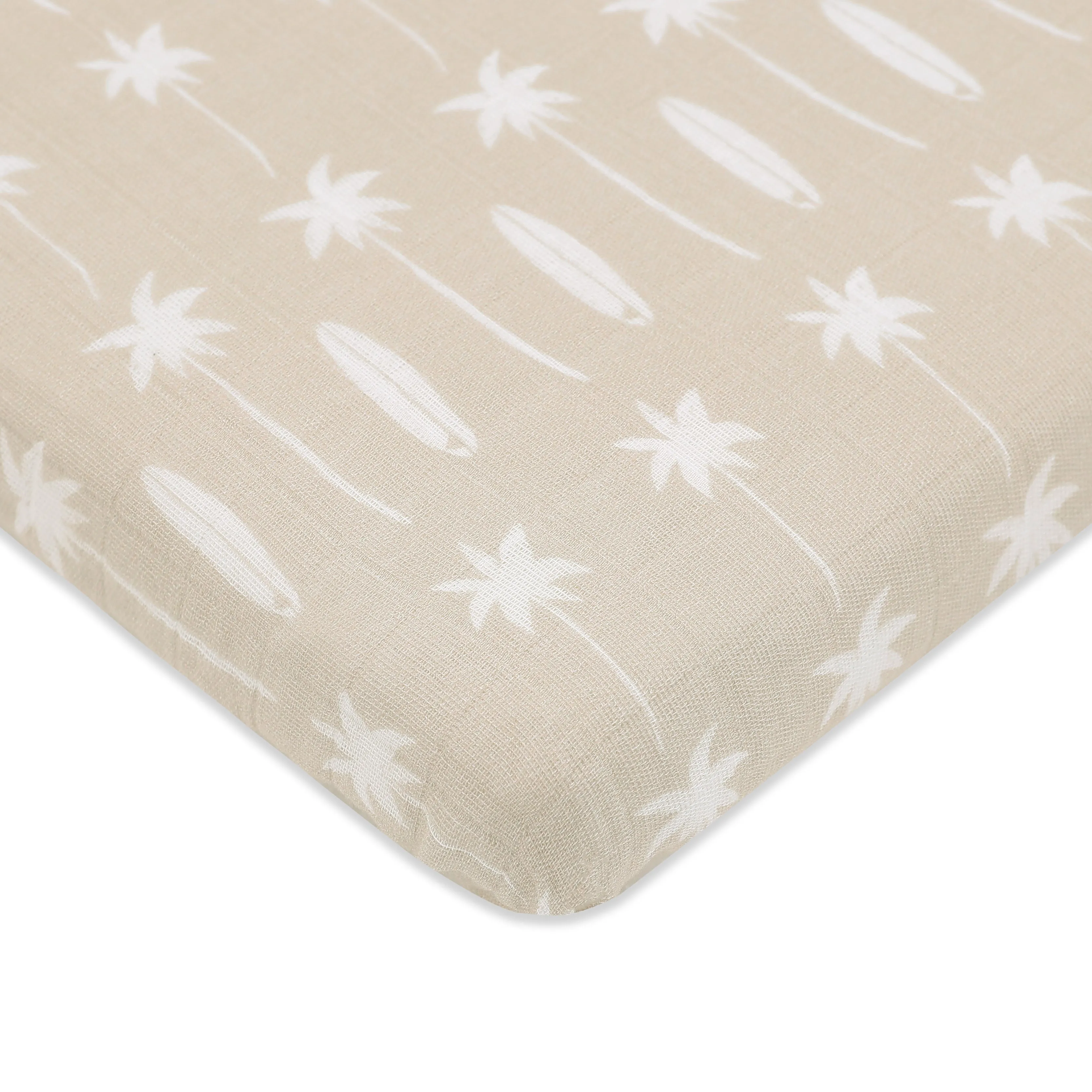 Babyletto All-Stages Midi Crib Sheet in GOTS Certified Organic Muslin Cotton