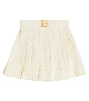 Balmain tweed skirt, neutral