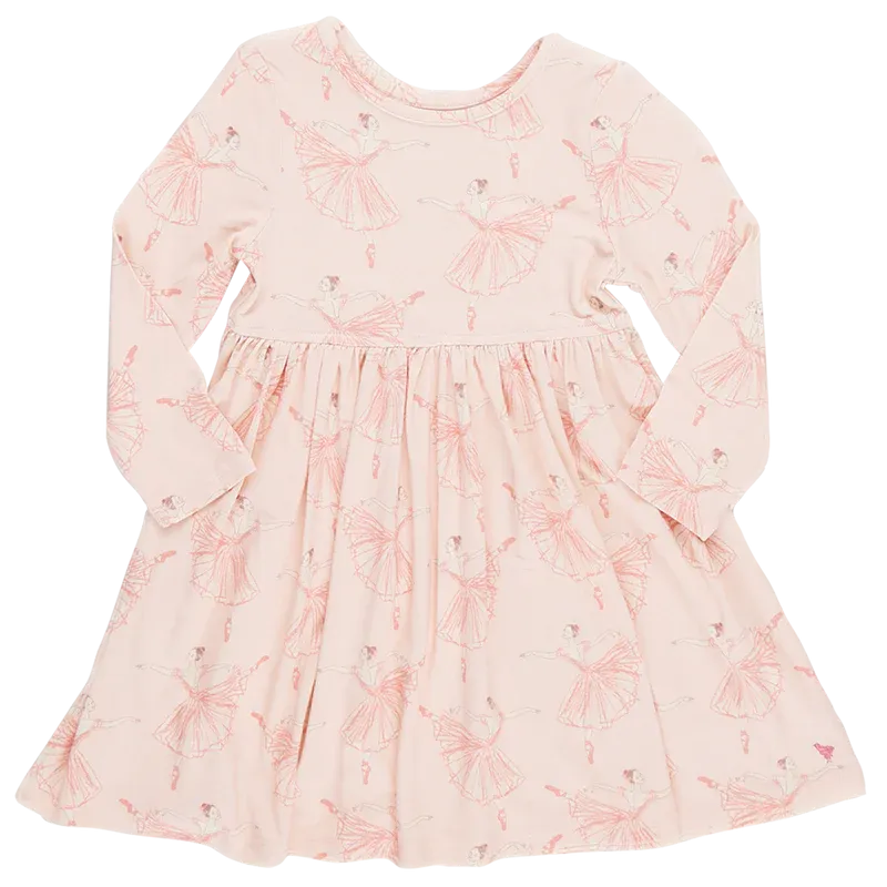 Bamboo Steph Dress - Pink Ballerinas