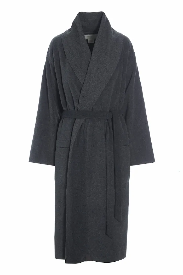 BATHROBE WOMEN MIDI - 7128 MIDI - SOFT BLACK