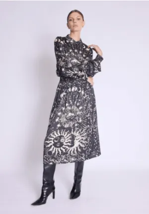 Berenice Joyce Skirt in Astral Print in Astro Black