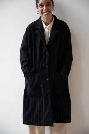 Bergfabel Moon Coat in Striped Cashmere