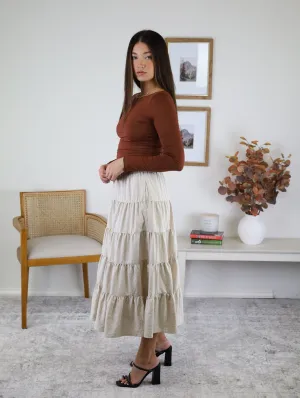 Bernie Tiered Midi Skirt