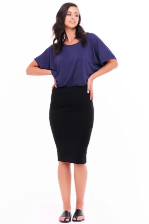 Betty Basics Alicia Midi Skirt in Black