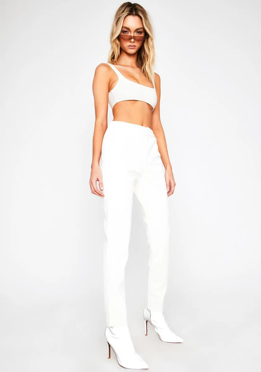 Blanc Dare To Destruct High Waist Pants