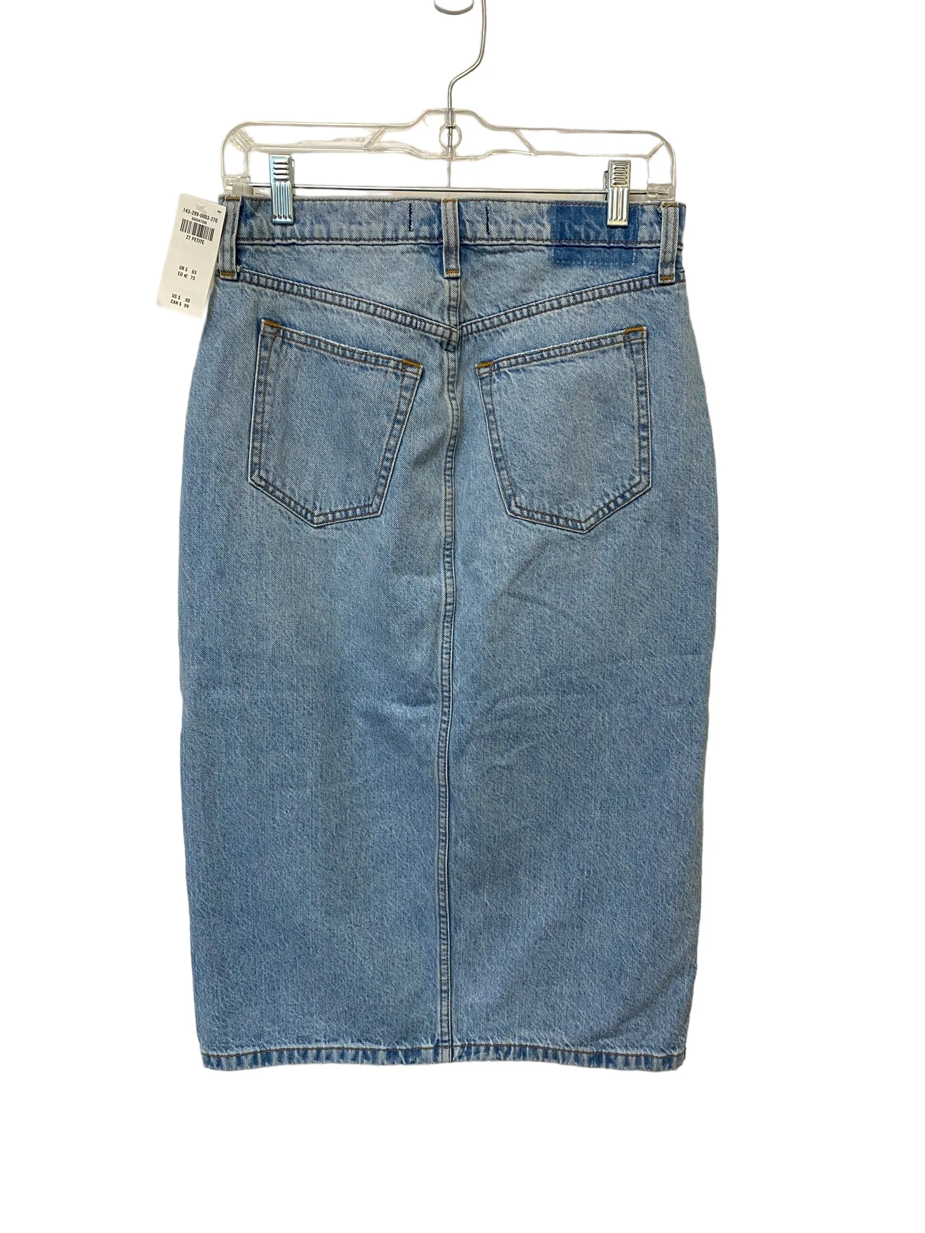 Blue Denim Skirt Maxi Abercrombie And Fitch, Size 4