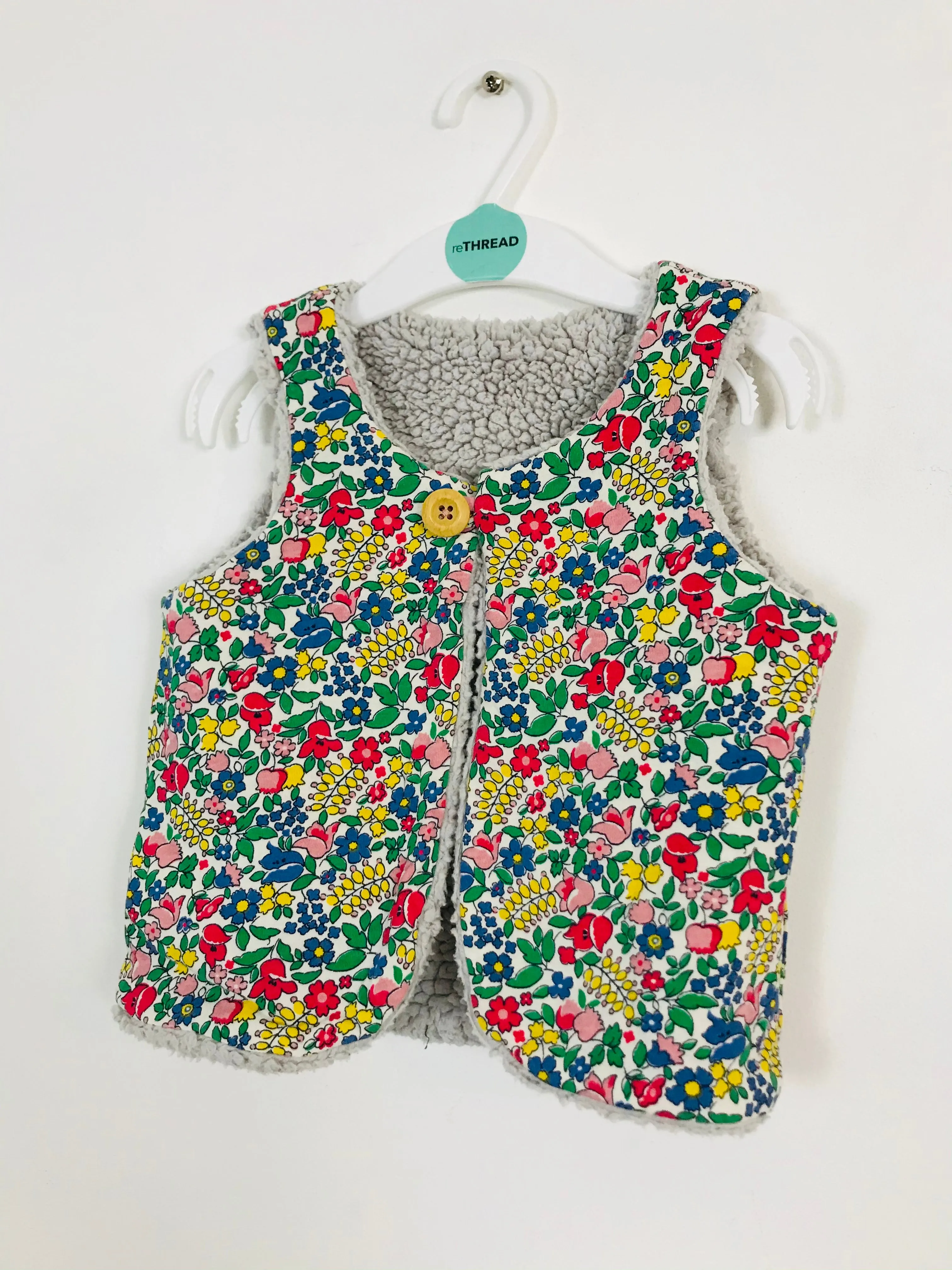 Boden Kids Floral Gilet | 2-3 Years | Multicoloured