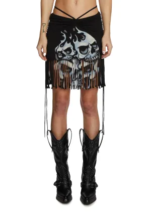 Bone Chilling Midi Skirt