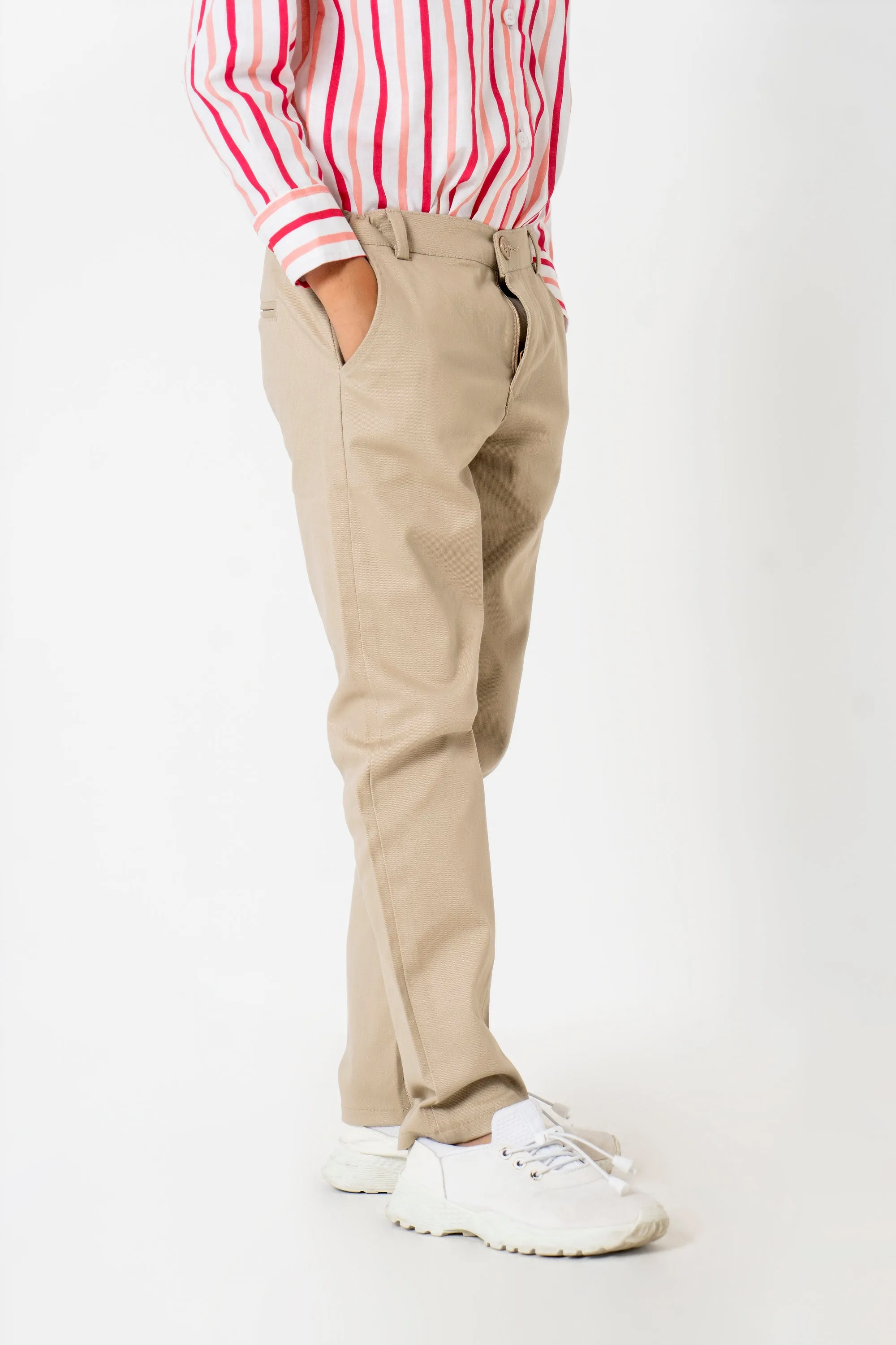 Boys Chino Pants - Beige