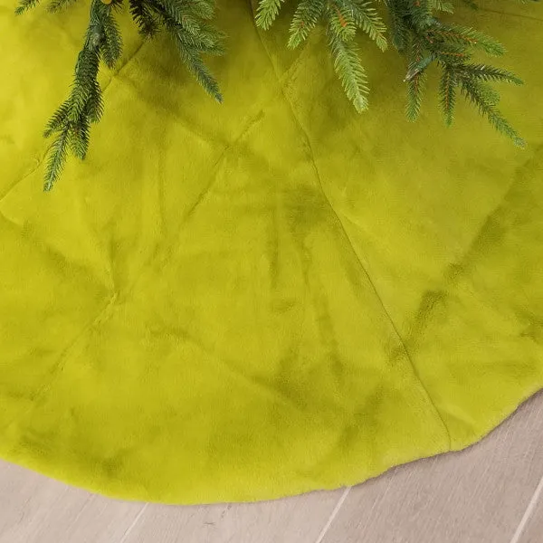 Bright Green Fur Tree Skirt