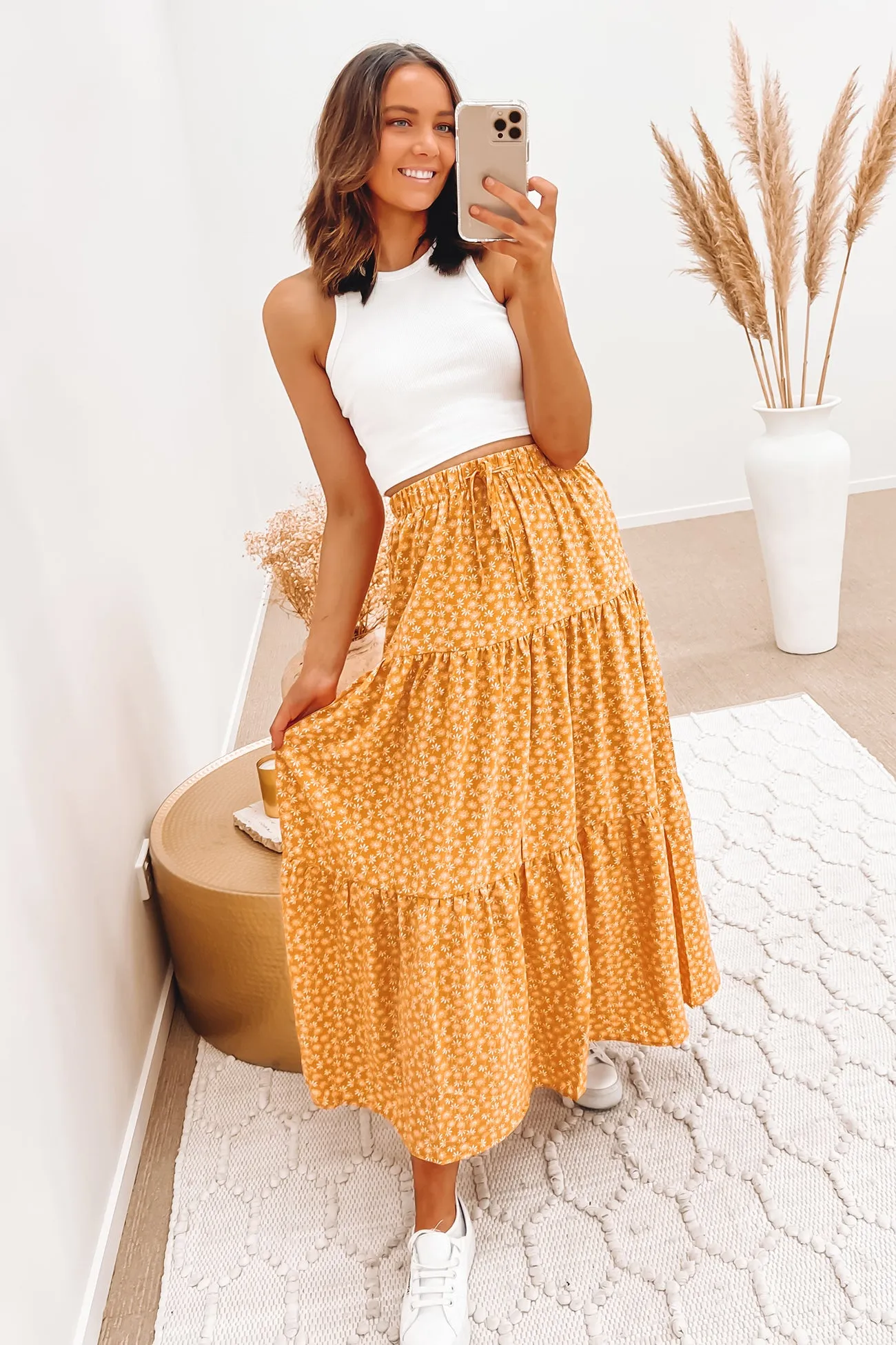 Brooke Maxi Skirt Yellow