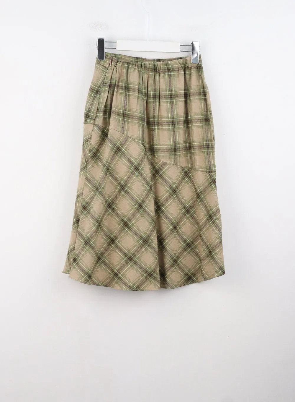 Checkered Midi Skirt CS308