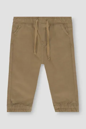 Chino Jogger Pant For Baby Boy - Camel