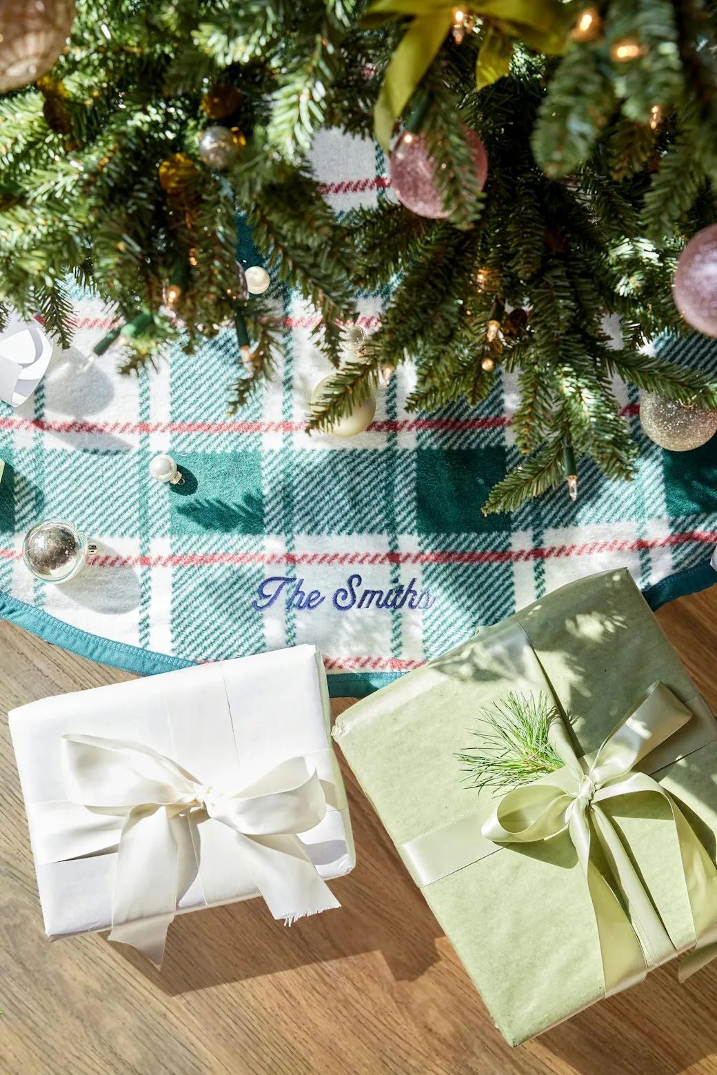 Christmas Check Tree Skirt