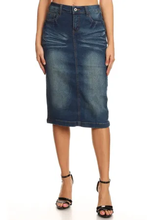 Clara Vintage Denim Skirt