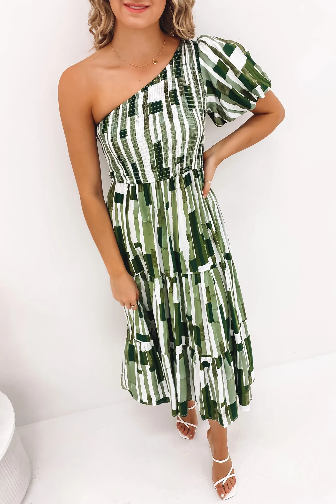 Corey Midi Dress Green