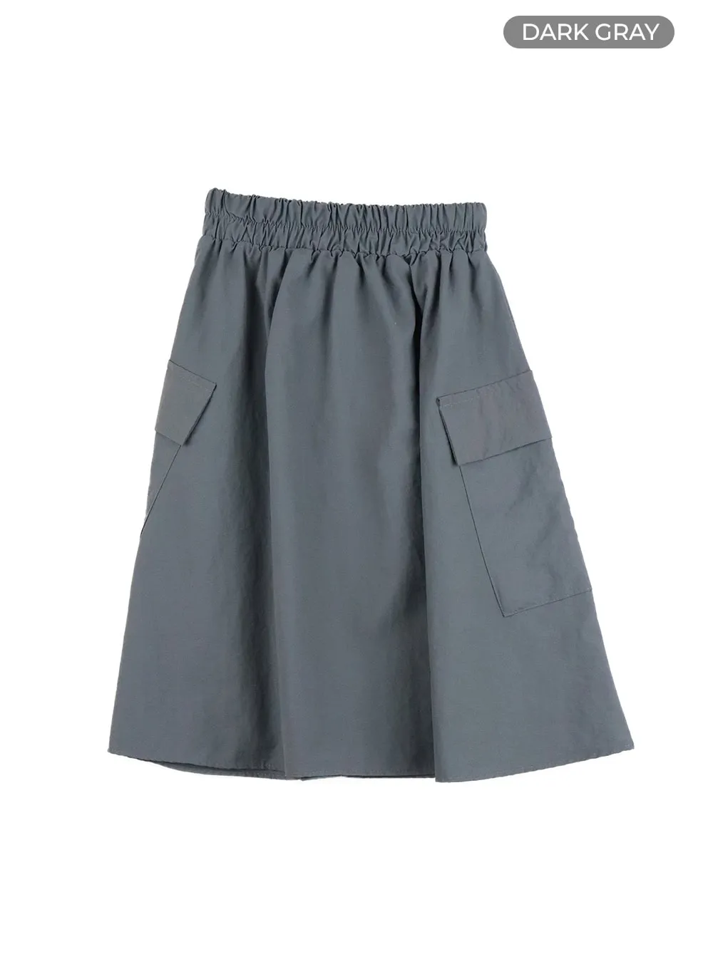 Cotton Cargo Midi Skirt OY417