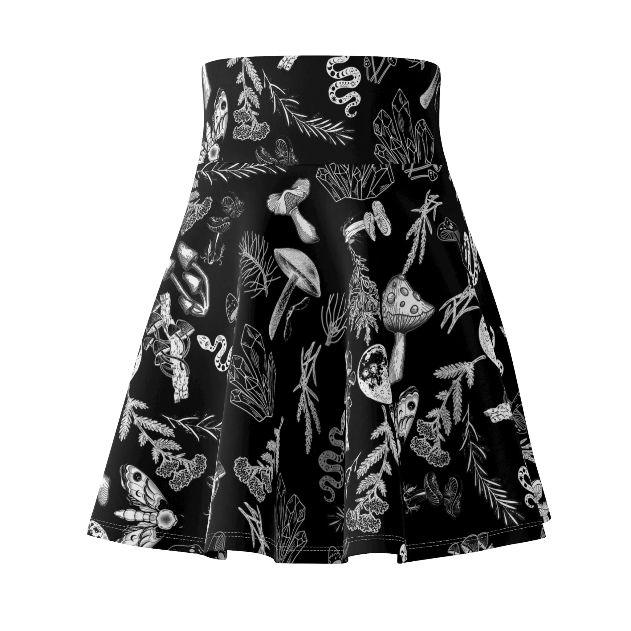 Dark Night Forest Skater Skirt