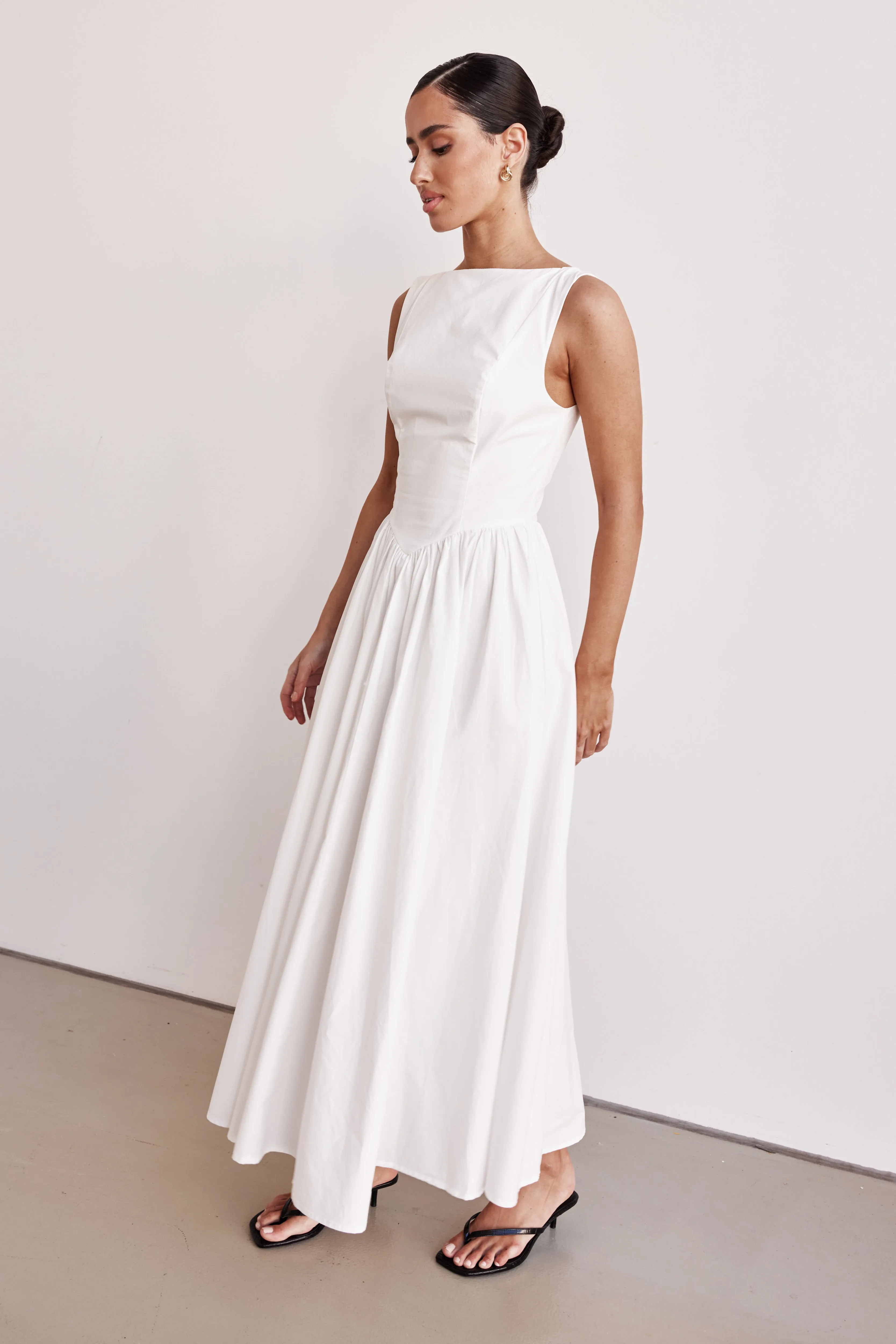 Devin Maxi Dress (White)