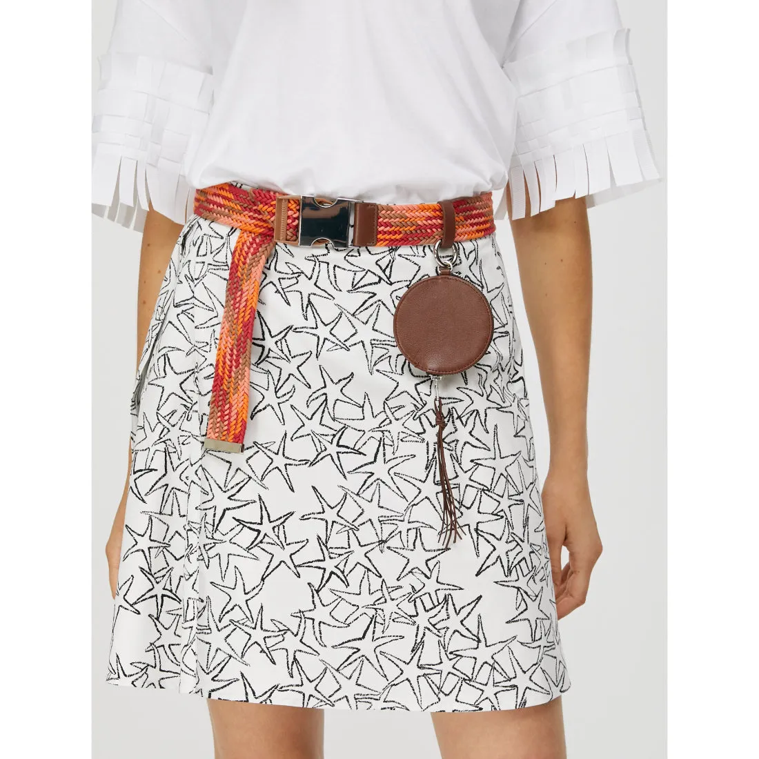 Discorso Skirt - White Pattern