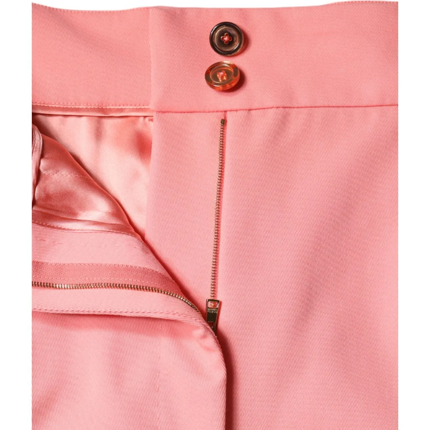 Dolce & Gabbana Rose Pink Polyester High Waist Tapered Pants