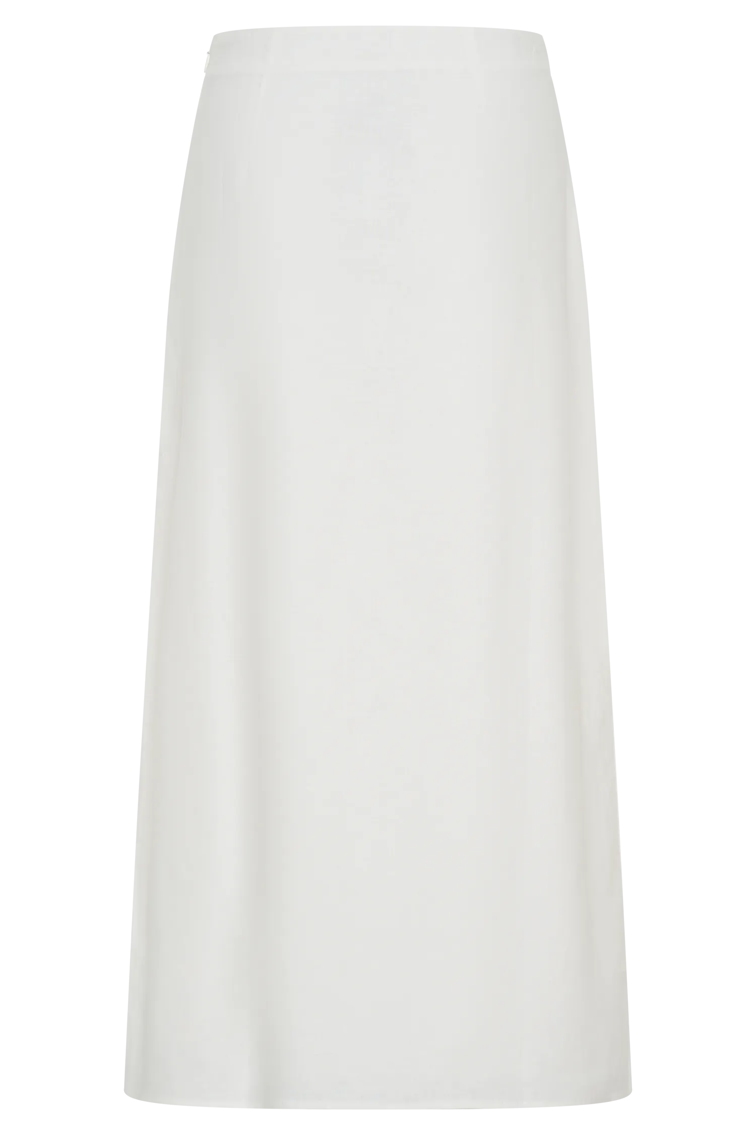 Dora Linen Midi Skirt - Ivory