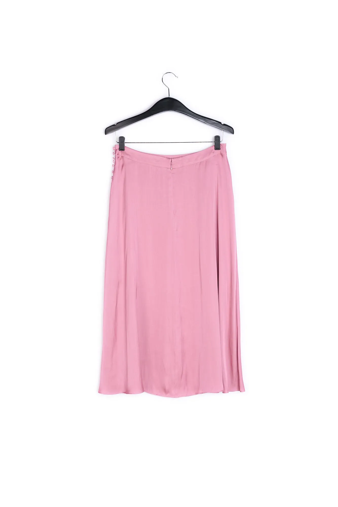 Dusty pink midi skirt