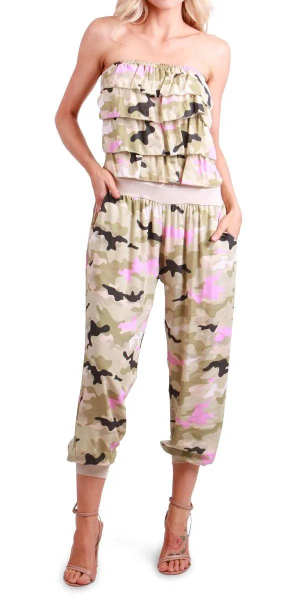 Elba Camo Jumpsuit