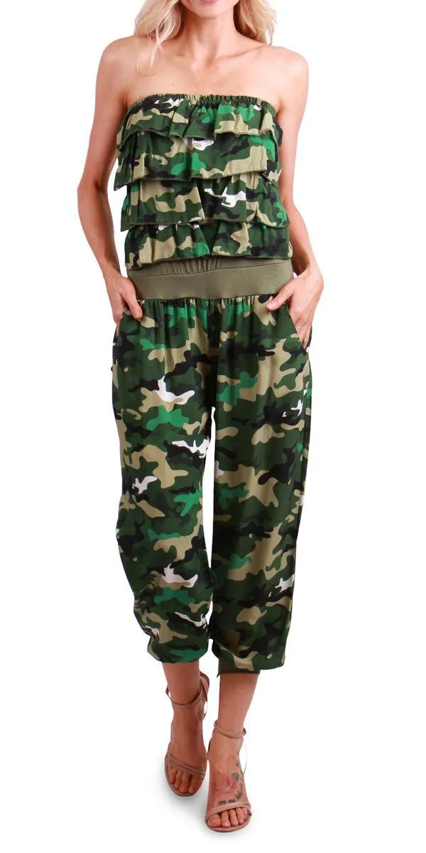 Elba Camo Jumpsuit