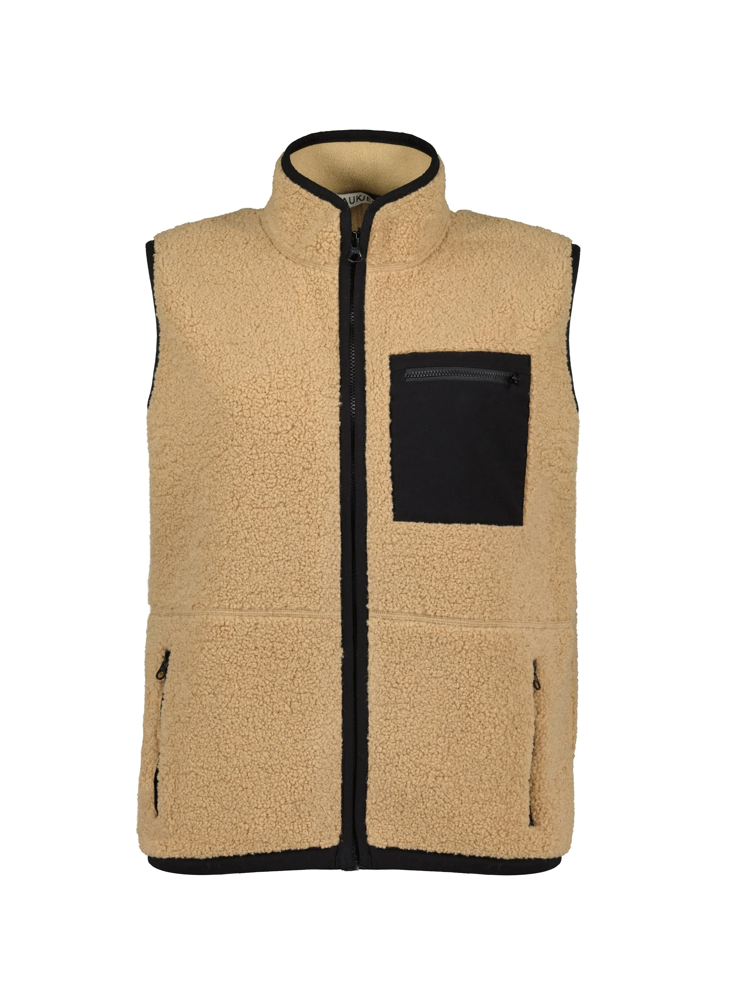 Elif Recycled Fleece Gilet | Tan