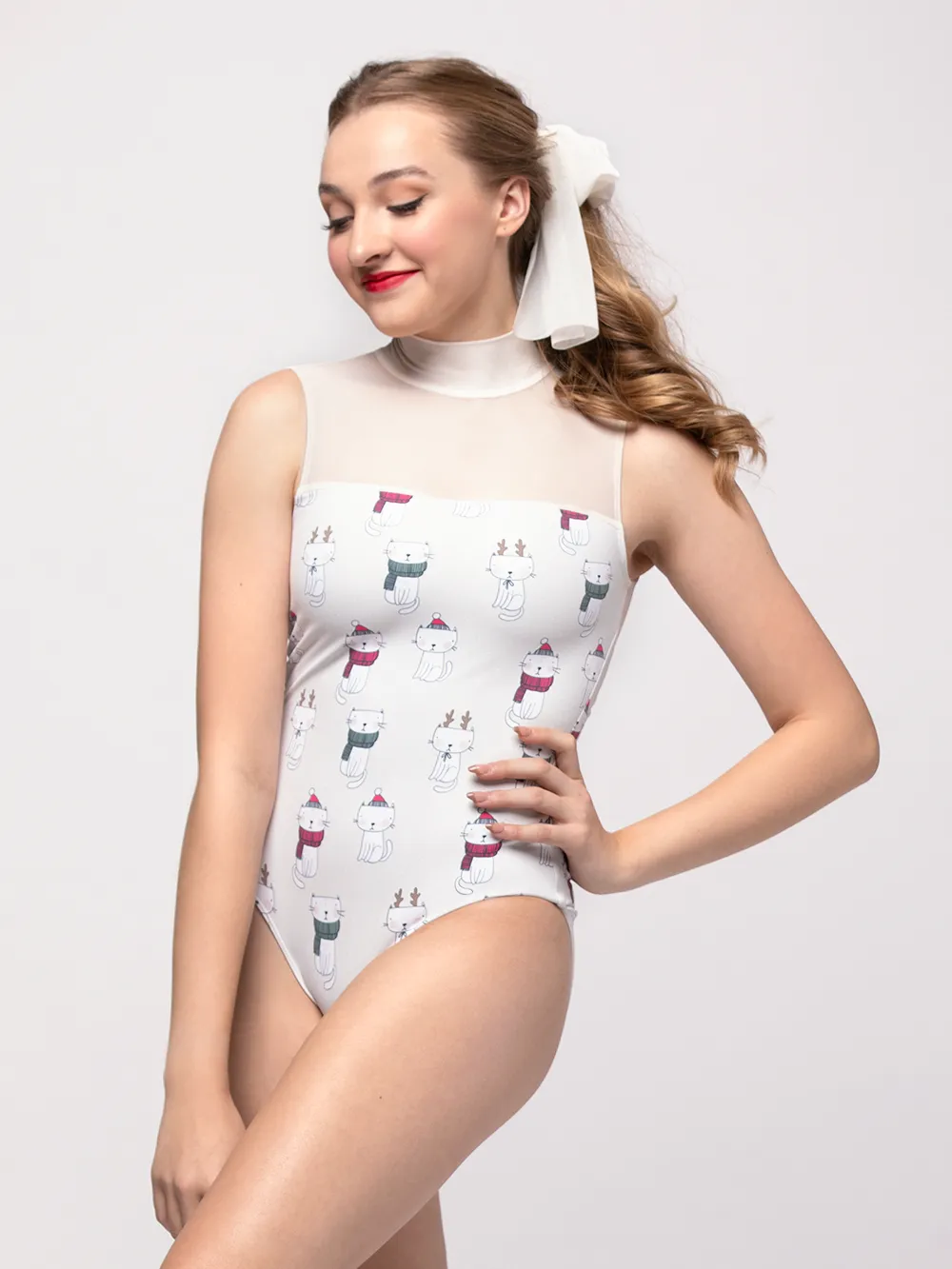 Elizabeth Cozy Cats Leotard RTW