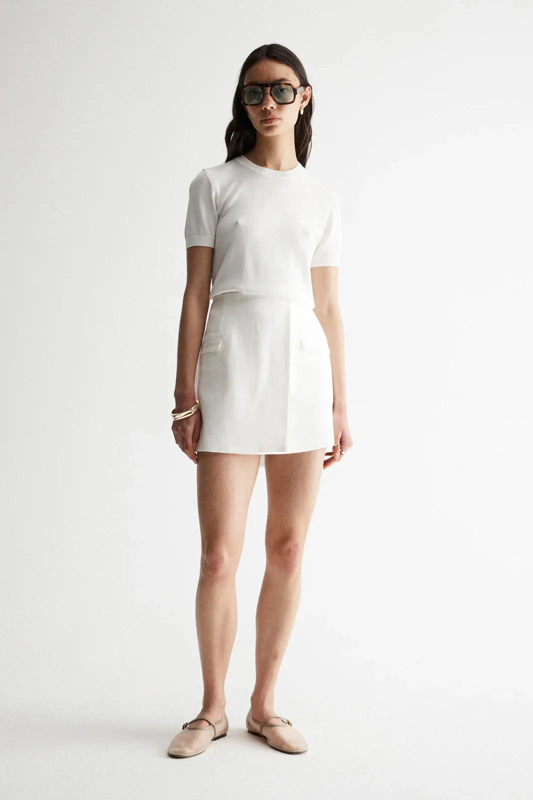 Elka Collective - Marais Skirt (White)