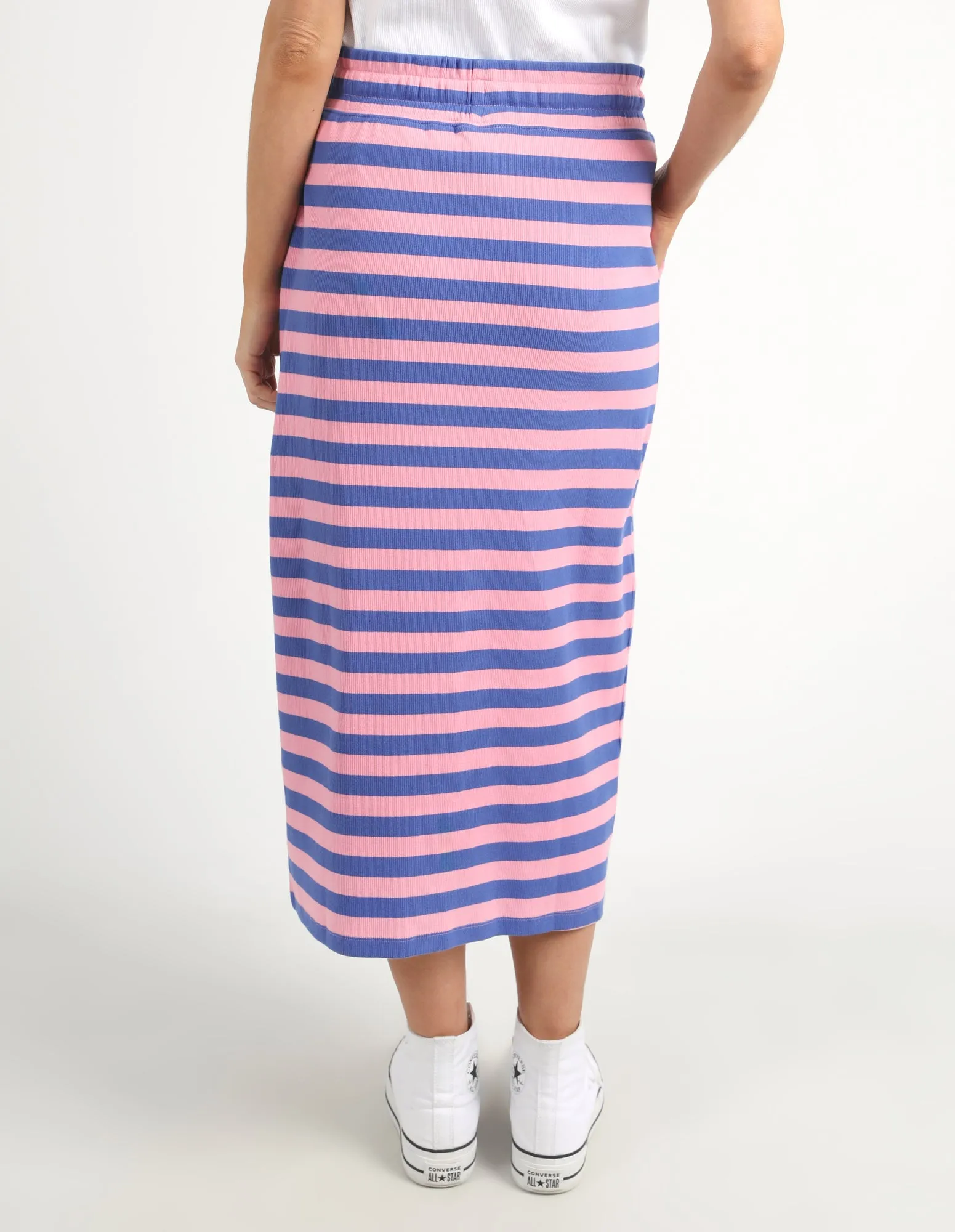 Elm Sunset Stripe Skirt Strawberry Royal