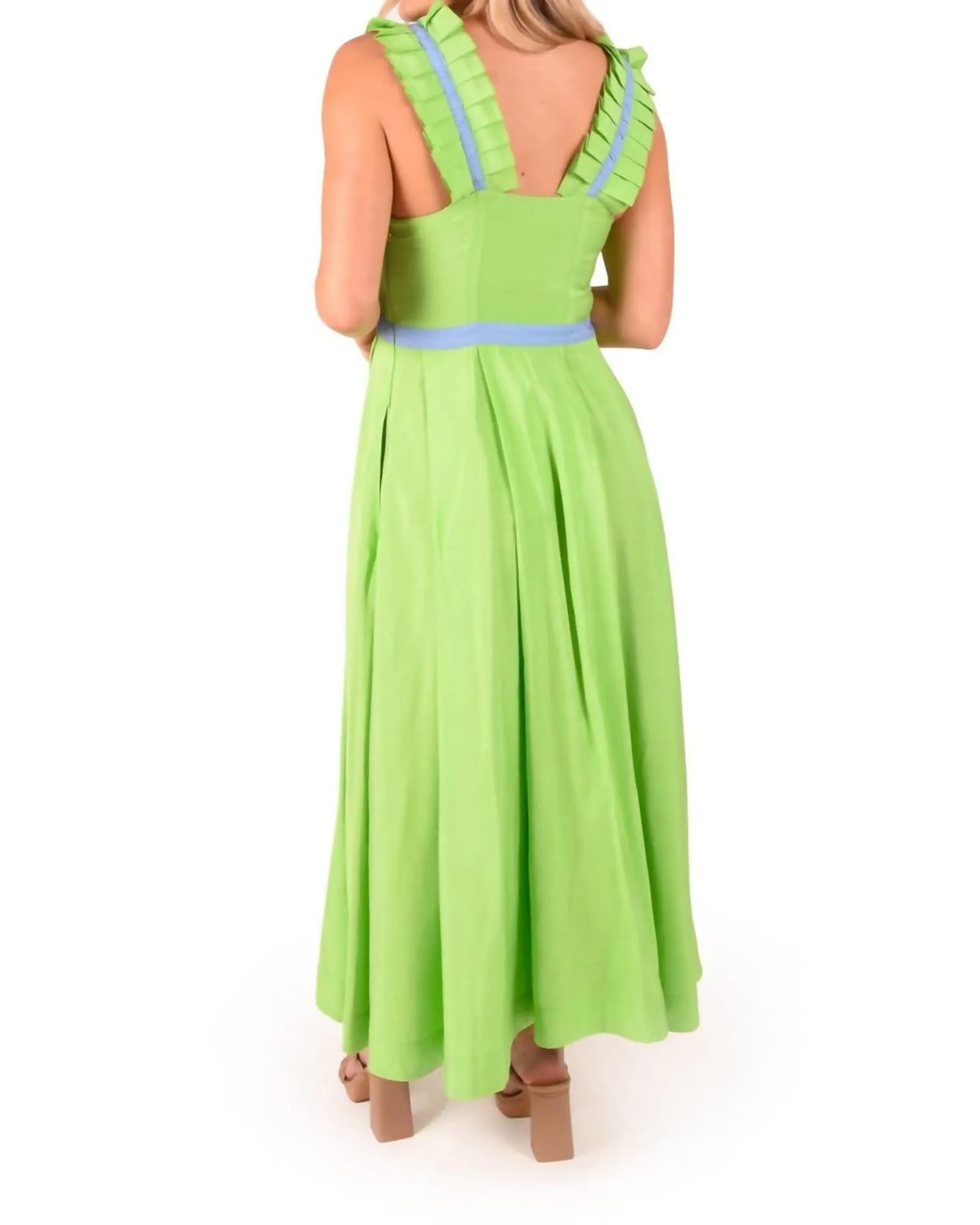 Empire Maxi Dress in Garden Green | Garden Green