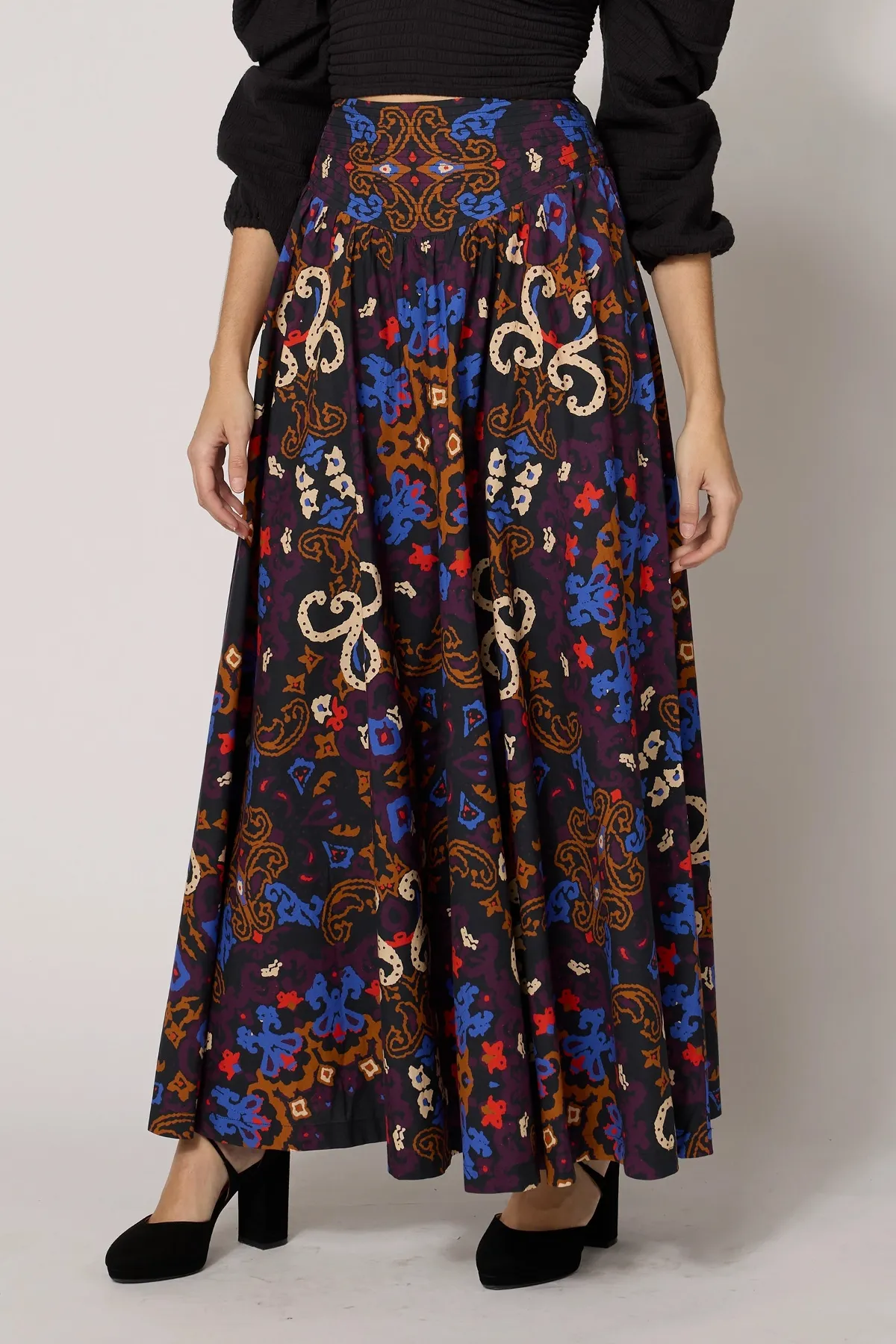 Esmeralda Ankle Skirt in Venezia Print