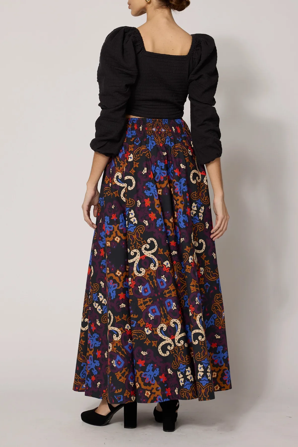 Esmeralda Ankle Skirt in Venezia Print