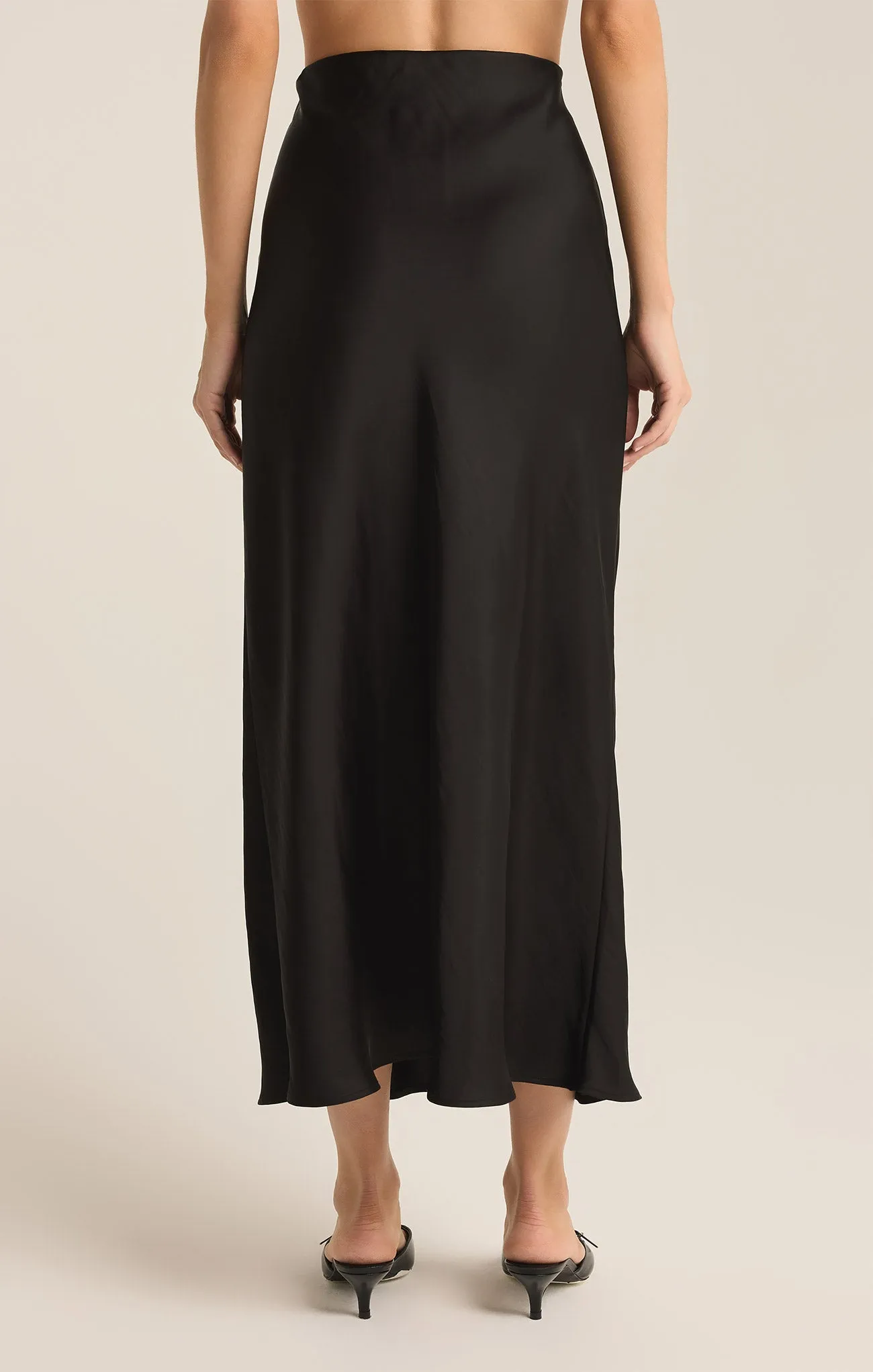 Europa Luxe Sheen Midi Skirt