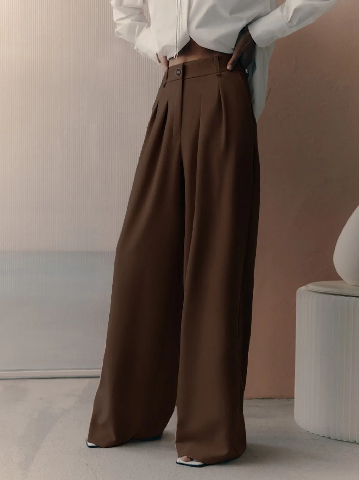 Everyday Wide Leg High Waist Pants