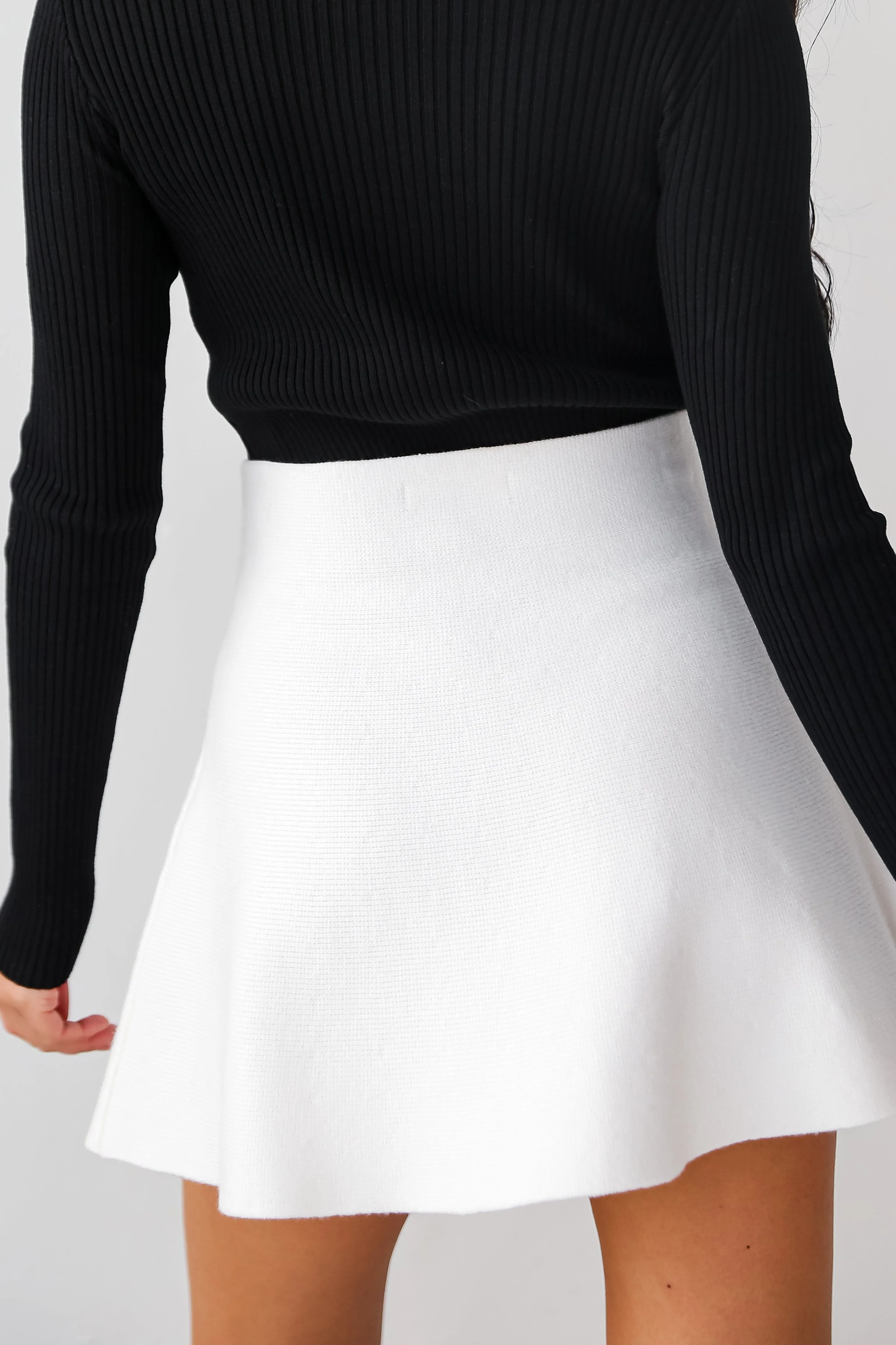 FINAL SALE - Powerful Charm Knit Mini Skirt