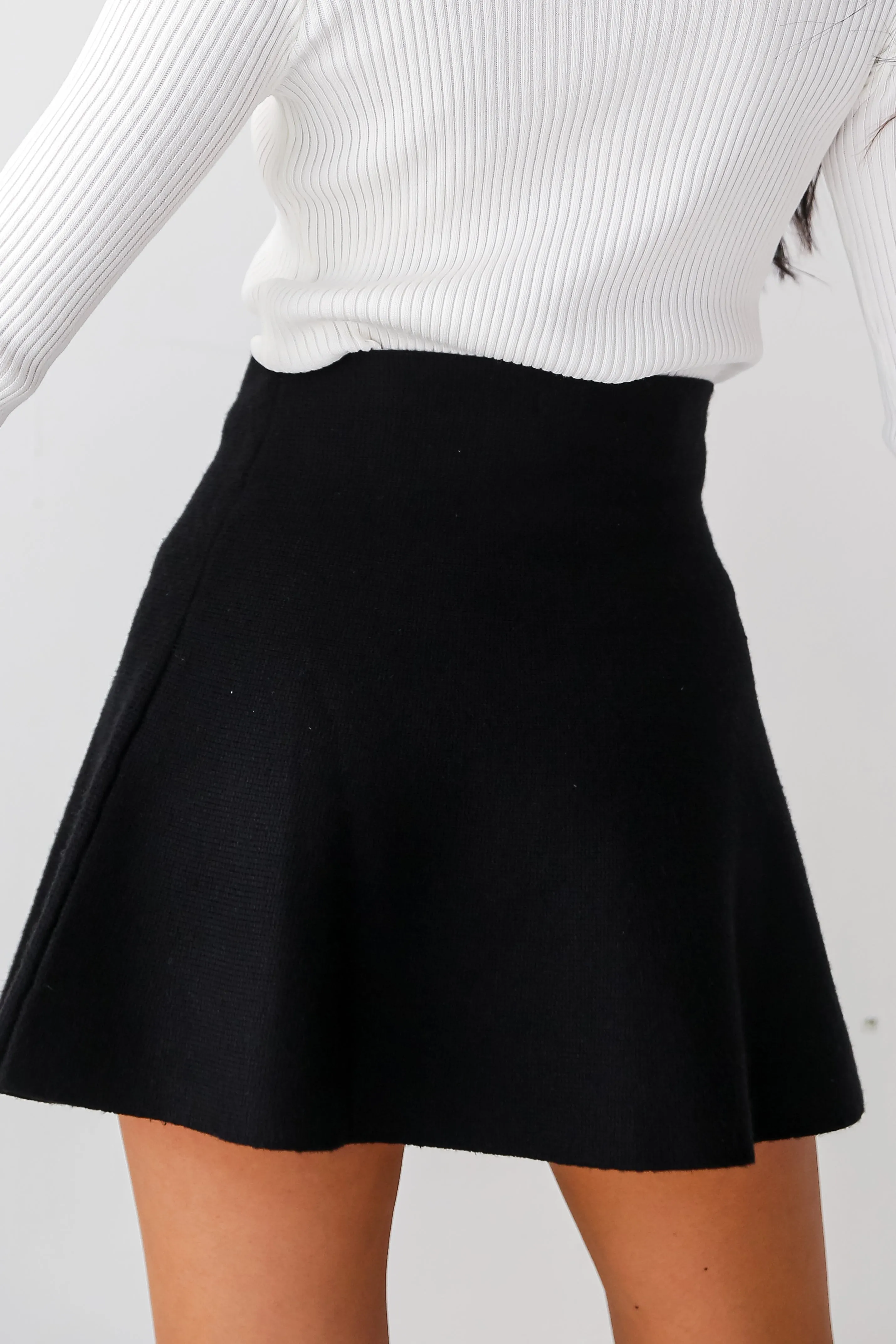 FINAL SALE - Powerful Charm Knit Mini Skirt