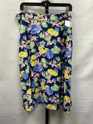 Floral Print Skirt Midi Talbots, Size 16