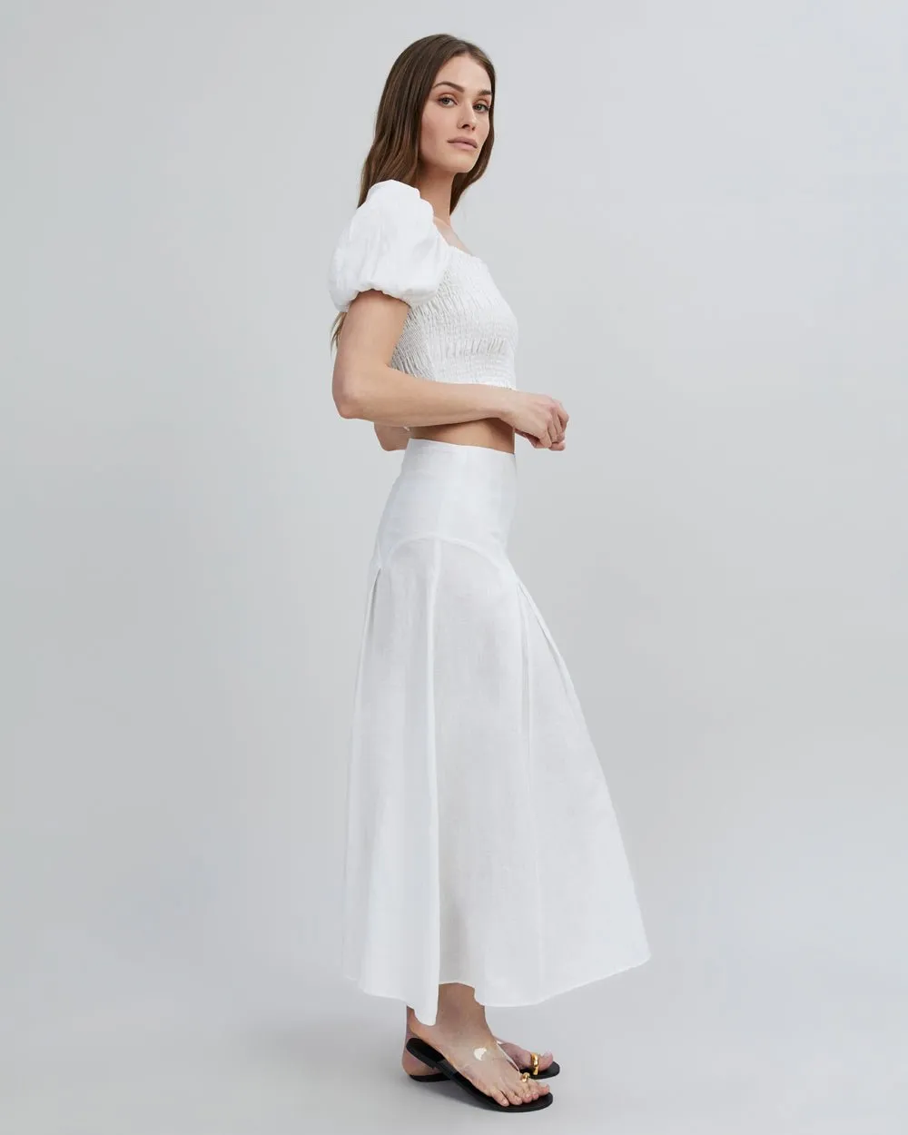 Gael Skirt Optic White